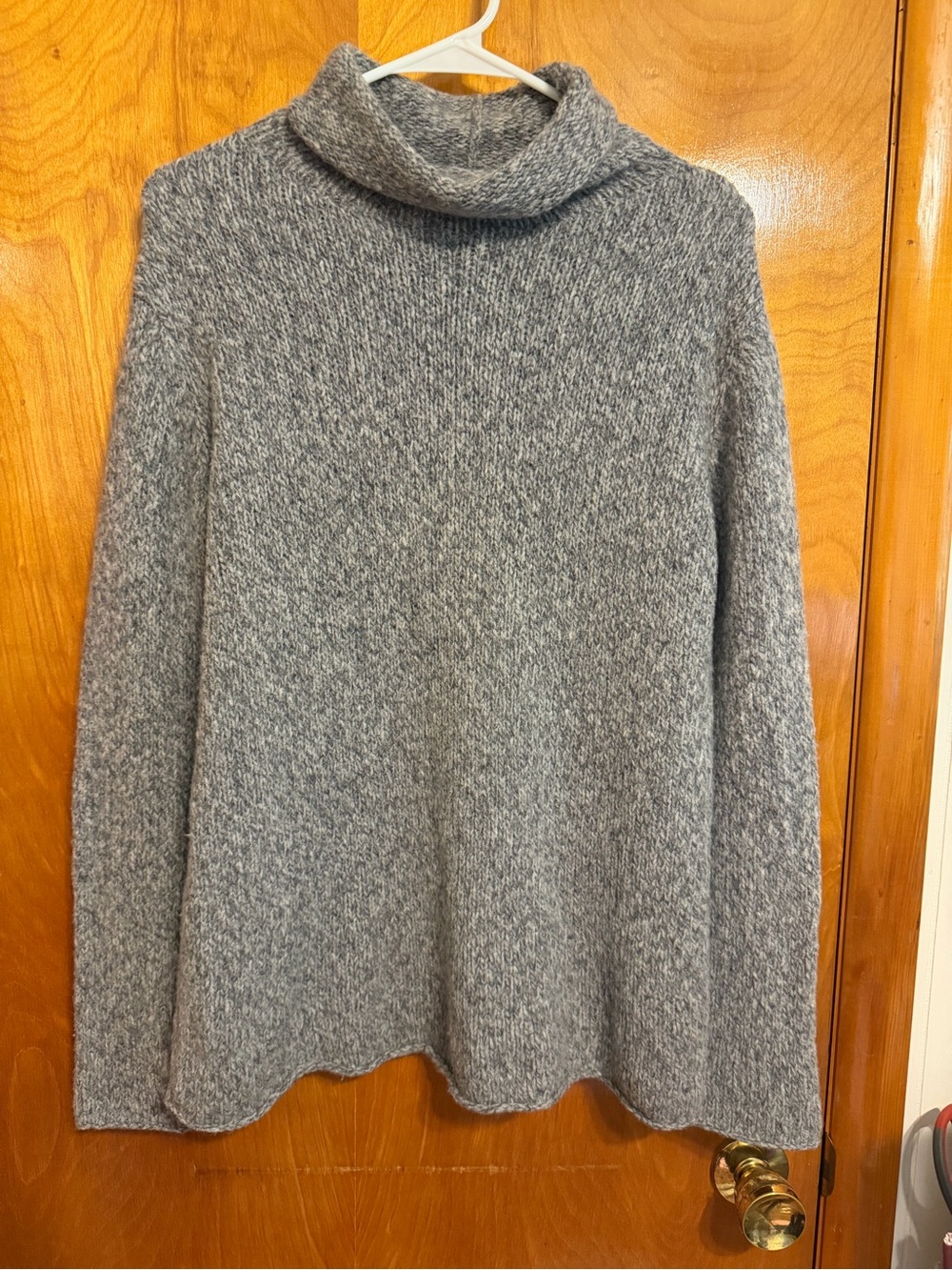 Eileen Fisher Gray Marled Turtleneck Sweater